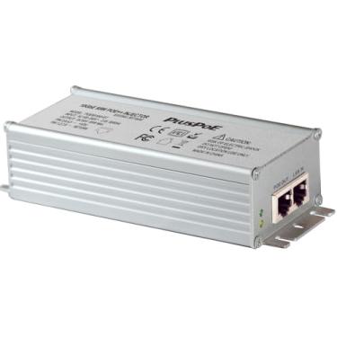 Imagem de PLUSPOE Injetor Poe++ 10Gb 90W, 10G/5G/2,5G/1 Gigabit, Autoadaptável, Compatível Com Ieee 802.3Bt/802.3At/802.3Af, Caixa De Alumínio, Adaptador Energia Poe Até 95W, Para Substituição Em Trendnet Tpe