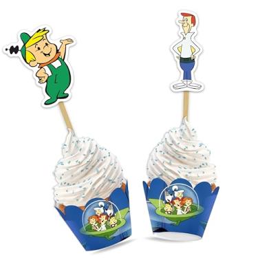 Imagem de Embalagem de cupcake Gerge Jetsn - Decorações de aniversário.