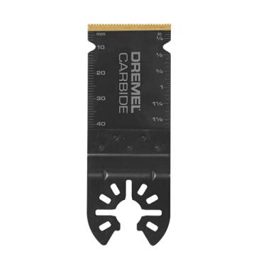 Imagem de Dremel Lâmina de ferramenta oscilante de corte nivelado de carboneto MM485, perfeita para cortar metal, madeira e plástico - Interface universal de ajuste rápido para Bosch, Makita, Milwaukee e