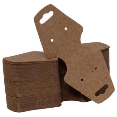 Imagem de Cartelas De Bijuteria Modelo Gravata Papel Kraft 500 Unid. - Geral