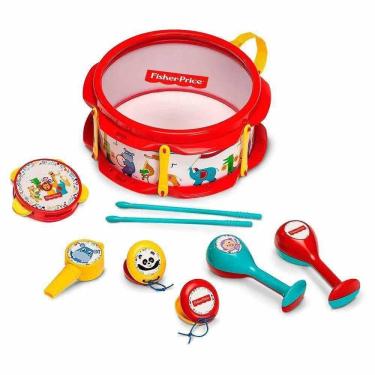 Imagem de Kit Instrumentos Infantis - Fisher-Price - Bandinha Leão - Fun Divirta-se