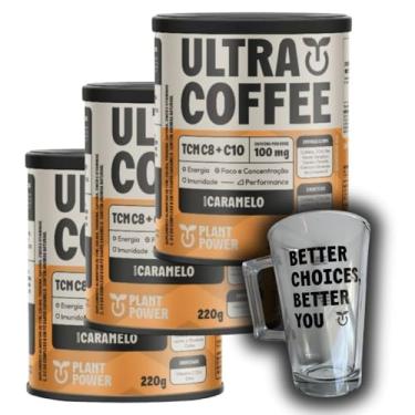 Imagem de Kit Ultracoffee Plant Power Caramelo 3x 220g e Caneca
