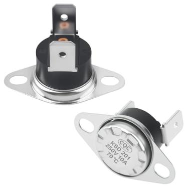 Imagem de 5304509475 Unidade de termostato de micro-ondas, fusível térmico de termostato de 70 micro-ondas para GE, fusível de termostato e outros interruptores de controle de temperatura normalmente fechados