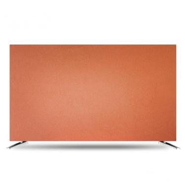 Imagem de Capa de TV Capas de proteção solar para TV LCD/LED para pendurar na parede/desktop/curva, protetores de tela de TV simples, cor sólida, respirável, capa protetora-laranja||55-65 polegadas