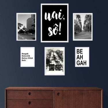 Imagem de Composição 6 Quadros Cidade De Belo Horizonte