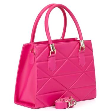 Imagem de Bolsa Feminina Transversal E Lateral De Ombro Alça Tiracolo (Rosa Fúcsia)
