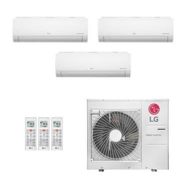 Imagem de Ar-Condicionado Multi Split Inverter LG 36.000 (2x Evap HW 9.000 + 1x Evap HW 24.000) Quente/Frio 220V				