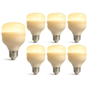 Imagem de Lâmpada Led Bulbo 40w 3000k Branco Quente Bivolt 127v e 220v Luz Amarela para Ambientes Aconchegantes E27 Econômica (7)