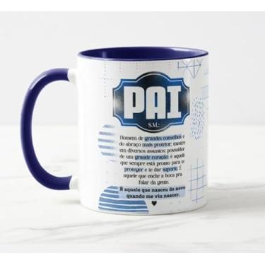 Imagem de Caneca Significado de Pai Int Azul Escuro - Presente Pais