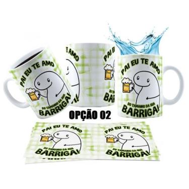 Imagem de Caneca 325ml Dia Pais Eu Te Amo Do Tamanho Da Sua Barriga - LARANJA E 