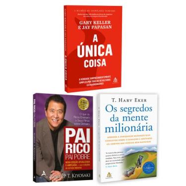 Imagem de Kit 3livros, A Única Coisa + Pai Rico, Pai Pobre + Os Segredos Da Ment