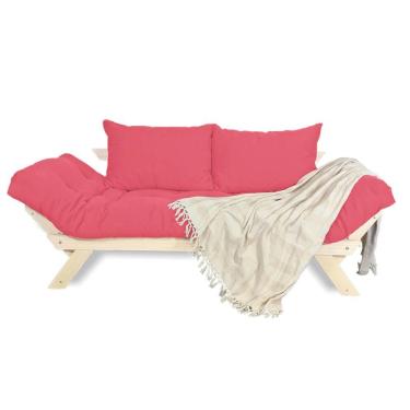 Imagem de Sofá Japão Futon Sarja Madeira Sem Pintura - Goiaba