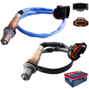 Imagem de DrCax 2 peças 234-4529 234-4528 Sensor de oxigênio O2 Upstream downstream Conjunto de proporção de combustível de ar aquecido compatível com Chevrolet Sonic Trax Cruze Limited Buick Encore 1.4L L4