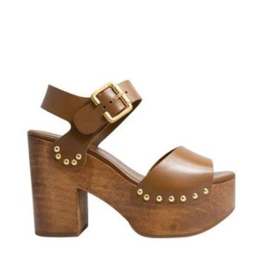 Imagem de Sandalia Carrano Plataforma Wood Studs-Feminino