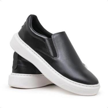 Imagem de Slip On Tênis Casual Masculino Sapatenis Iate Sem Cadarço Confortável-Masculino