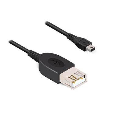 Imagem de Cabo Mini USB Macho Para USB 2.0 Fêmea 0,5 Metro Comtac 9239