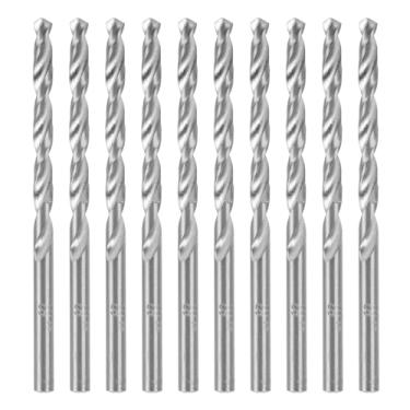 Imagem de MTX Broca para Metal 4,0 mm HSS Aço Rápido Polida – Ângulo 135°, Norma DIN 344, Haste Cilíndrica, Kit com 10 Peças