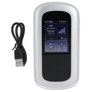 Imagem de 5G WiFi 6 Hotspot Mobile Hotspot de alta velocidade O roteador sem fio portátil com 4000mAh Battery LCD Suporte de tela 16 Dispositivos slot de cartão SIM para viagens