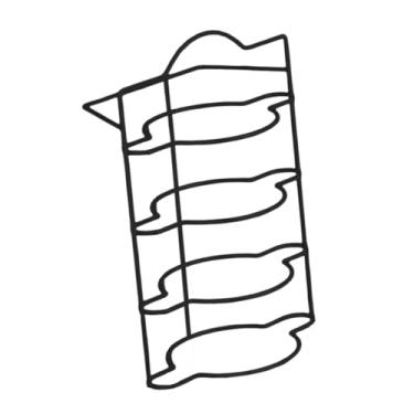 Imagem de Ｂｅｓｇａ Prateleiras Expansíveis para, Escorredor de Pratos para Preparação de Pratos, Organizador Versátil para Mesa de Cozinha E Economia de Espaço, Preto 4 Camadas, Tamanho real