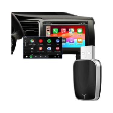 Imagem de Adaptador Mini AI Box Universal 2 Em 1 Carplay Android Auto Sem Fio Pl