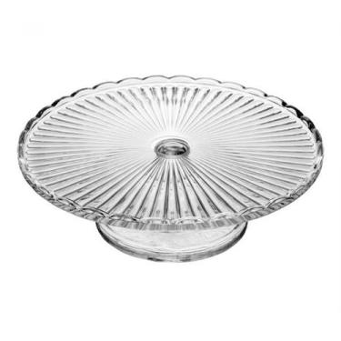 Imagem de Prato Para Bolo Com Pe De Vidro Bangkok 20x7,5 20602 Wolf - Wolff
