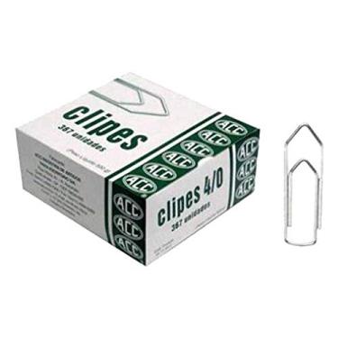 Imagem de ACC Clips Galvanizado Aço, 4/0, Caixa com 500 grs, Prata