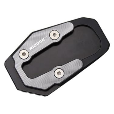 Imagem de Acessórios de modificação de motocicleta Kickstand Ampliador de pé Suporte lateral Placa de suporte de almofada de extensão compatível com R1200RT R1250RT 2014-2018 (cinza, R1200RT)