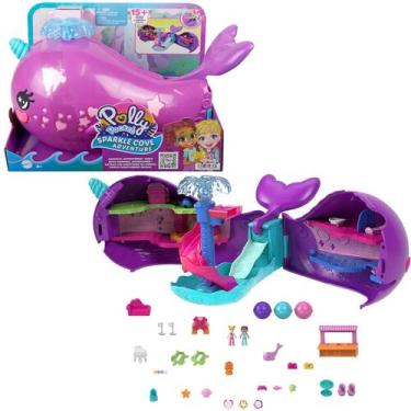 Imagem de Barco aventura em sparkle baía mágica polly pocket - mattel hkv71