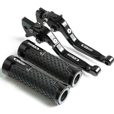 Imagem de Para Honda CB500F CB 500F 2013 2014 2015 2016 2017 2018 Motocicleta Acessórios expansíveis dobráveis Alavanca de embreagem de freio ajustável guidão alavanca de embreagem de freio de motocicleta (Cor