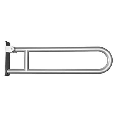 Imagem de Barra de apoio para vaso sanitário dobrável, barra de apoio, corrimão de segurança de banheiro para banheiro, chuveiro, vaso sanitário, antiderrapante, barra de apoio para deficientes, suporte de