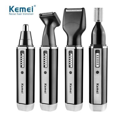 Imagem de Aparador de barbear 4 em 1 para barba, nariz, costeletas e sobrancelhas