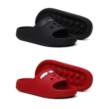 Imagem de Kit 2 Chinelo Slide Papete Infantil Kids Confortavel Personagem Desenh