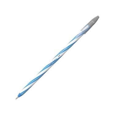 Imagem de Caneta Gel Spiro 0.7mm Azul Claro CiS Vibrante Colorida Fina Escolar Aula Redonda Cor Escrever Texto