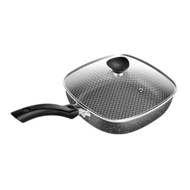 Imagem de Frigideira Funda Quadrada Patolux 23cm Antiaderente Preto Titanium