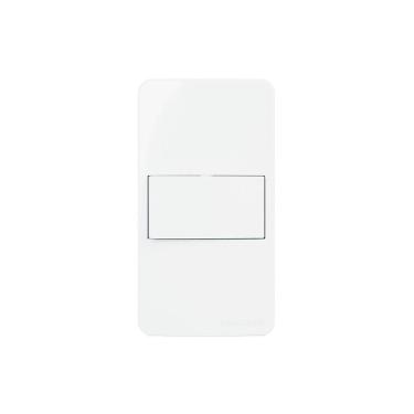 Imagem de Placa Para Condulete Caixa 3-4" Com Interruptor Simples Margirius Sleek 10a Branca Branco