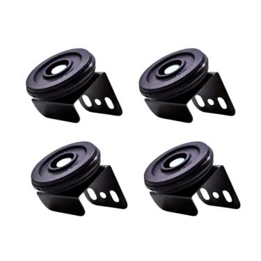 Imagem de 04 Roldana Rolamento Guia Superior para Porta e Janela de Correr de Aço 45mm