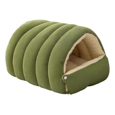 Imagem de Whtkoph Toca para Gato, Casinha para Animais de Estimação, Macio para Animais de Estimação, Abrigo para Gato, Acomodação para Gato, Acessórios para Hams, Verde S