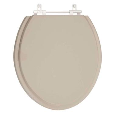 Imagem de Assento Sanitario Poliéster Convencional Oval Bege Saara Para Vaso Deca
