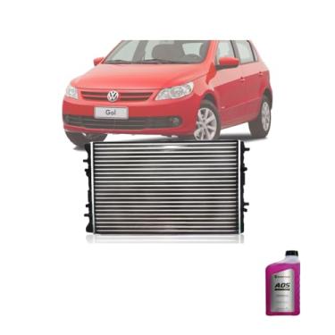 Imagem de Kit Radiador VW Gol 06+Fox 09 1.0 1.6 Com Ar + Aditivo Radiador Pronto Uso Black Prime