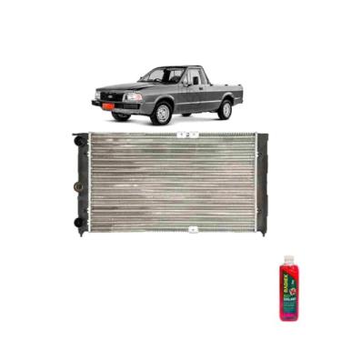 Imagem de Kit Radiador Ford Pampa 1.8 94 + Aditivo Radiador Radiex R1952 Rosa