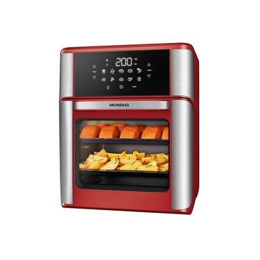 Imagem de Fritadeira Air Fryer Forno Oven 12L Mondial Vermelho/Inox 2000W - AFON-12L-RI