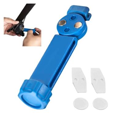 Imagem de QZAVIRE Ferramenta de espalhador de pastilha de freio de bicicleta, ferramenta de reposição de pistão de freio a disco hidráulico com aço carbono, reiniciador de pinça de pistão para bicicleta de