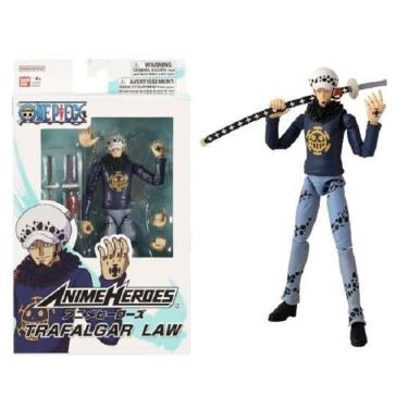Imagem de One Piece Anime Heroes Boneco Deluxe 16 cm Articulado Trafalgar Law – Bandai/Sunny