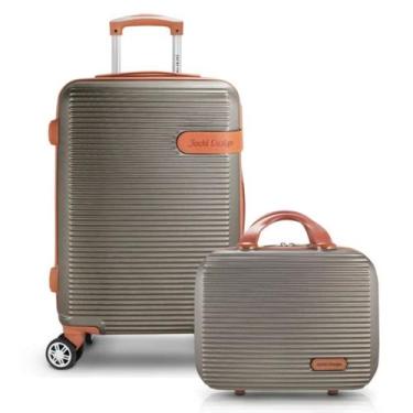 Imagem de Mala de Viagem Bordo Pequena Mão Rígida ABS 10 KG Aprovada Rodinha Kit