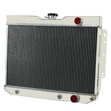 Imagem de ALLOYWORKS Radiador de alumínio de 4 fileiras para Chevy Impala/Bel Air/El Camino/Biscayne/GMC at/MT PRO 1959-1965