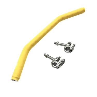 Imagem de Generic Barra de equilíbrio para motocicleta, extensão para guidão, substituição de suporte de corrimão de borracha de alto desempenho, Amarelo