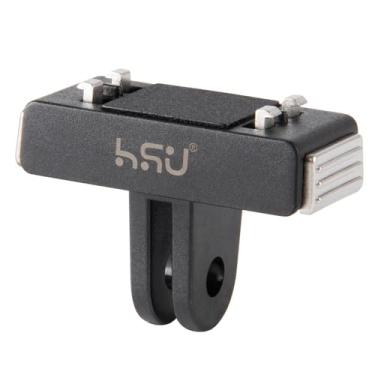 Imagem de HSU Suporte de trava magnética para INSTA360 ACE/ACE PRO/PRO2, porta de conector de tripé de liberação rápida, design de trava dupla de metal com parafuso de 1/10.2 cm a 20