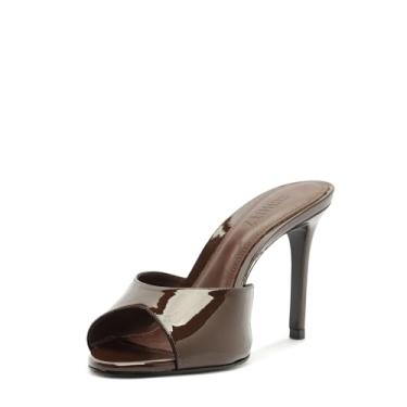 Imagem de SCHUTZ Cloe Peep Toe Mule, marrom raiz, Raiz marrom, 39