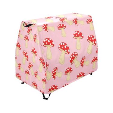 Imagem de Qilmy Cute Spotted Mushrooms Kids Water Table Cover, Duty Waterproof Patio Table Covers for Outdoor Toddler Splash Tables, UV Resistant & Dustproof Play Table Protector, Cover Only