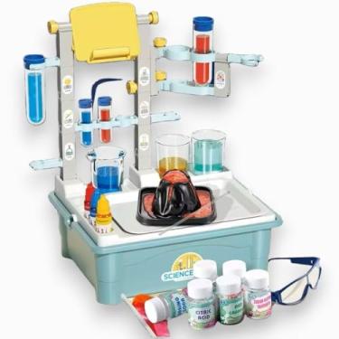 Imagem de Kit de Experimentos Científicos para Crianças, Mesa de Laboratório Educativo com Acessórios, Brinquedo de Química e Ciências